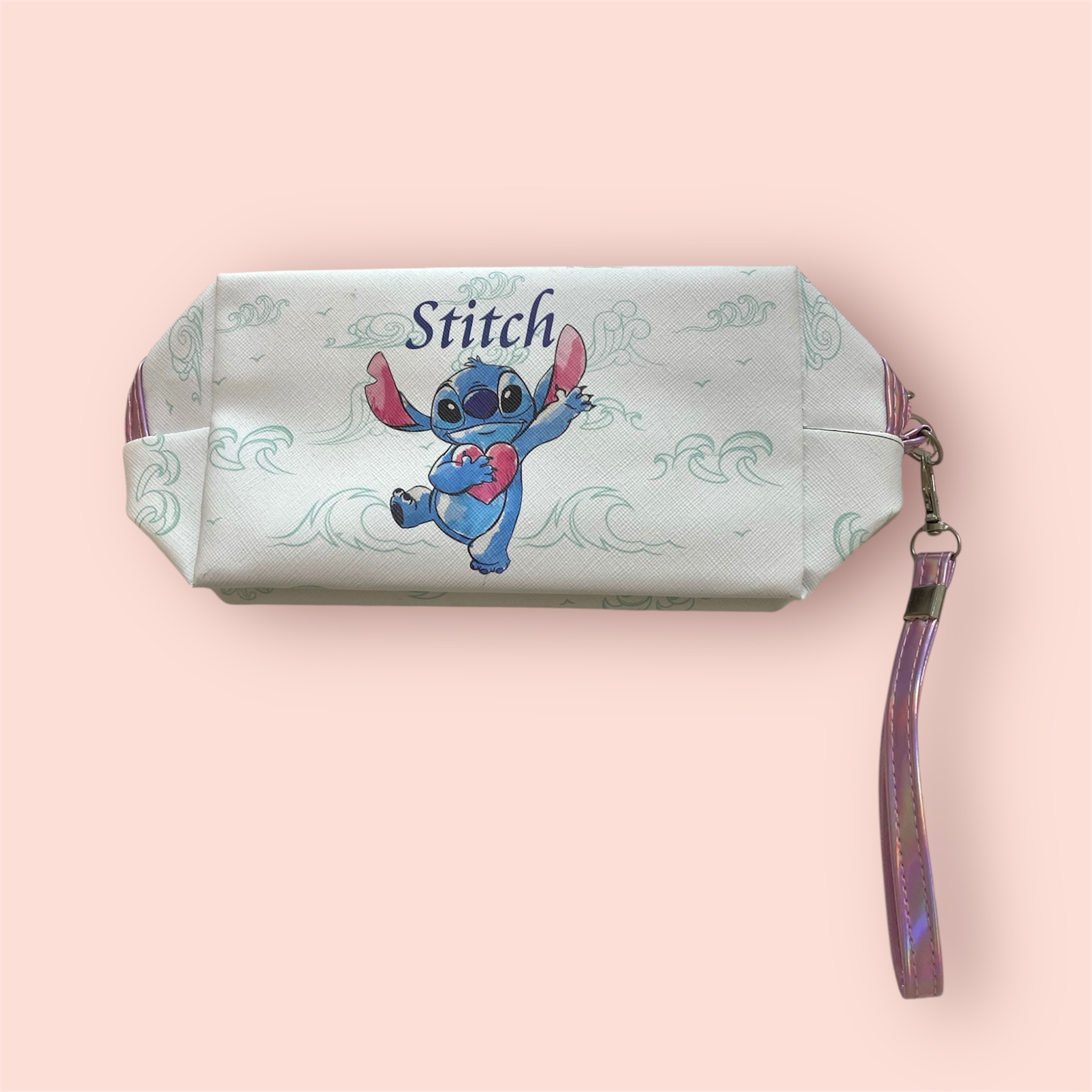 White Stitch Pouch
