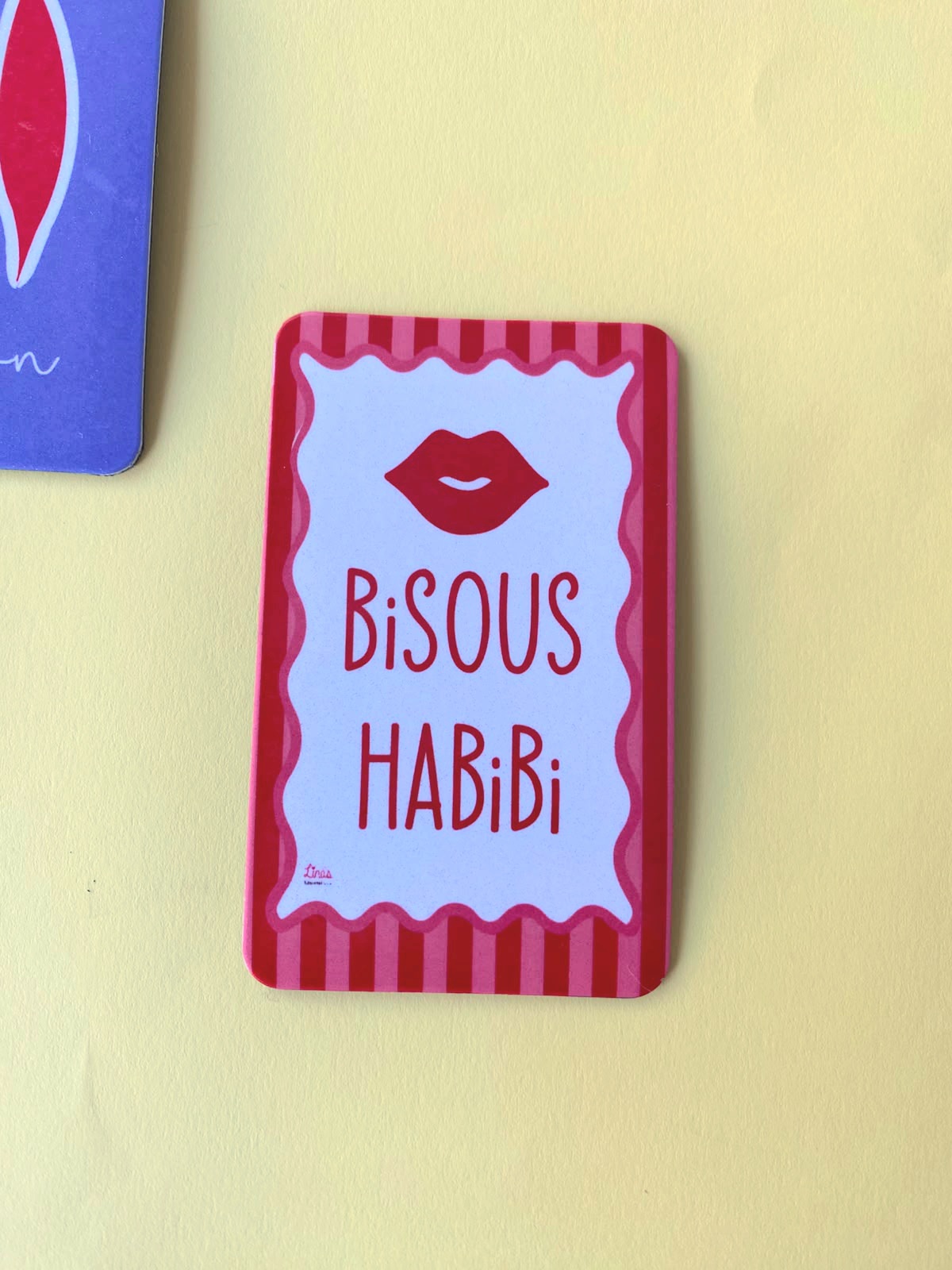 "Bisous Habibi" Fridge magnet