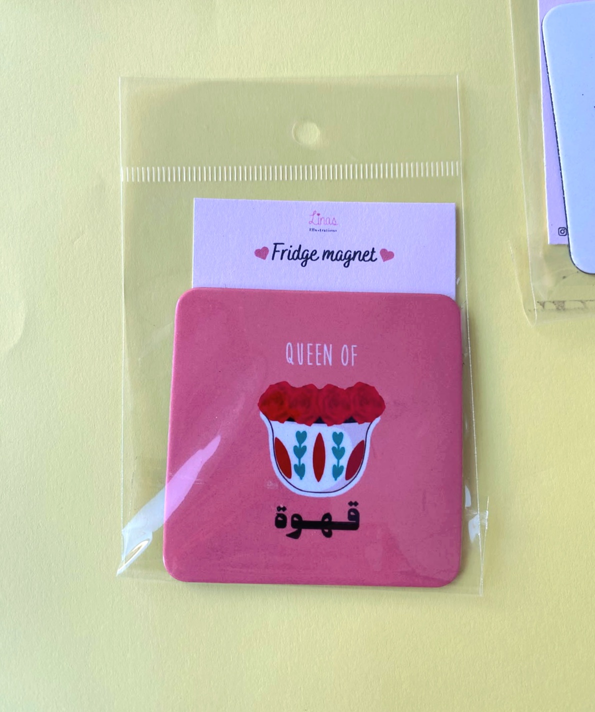 "Queen of Coffee" Fridge magnet