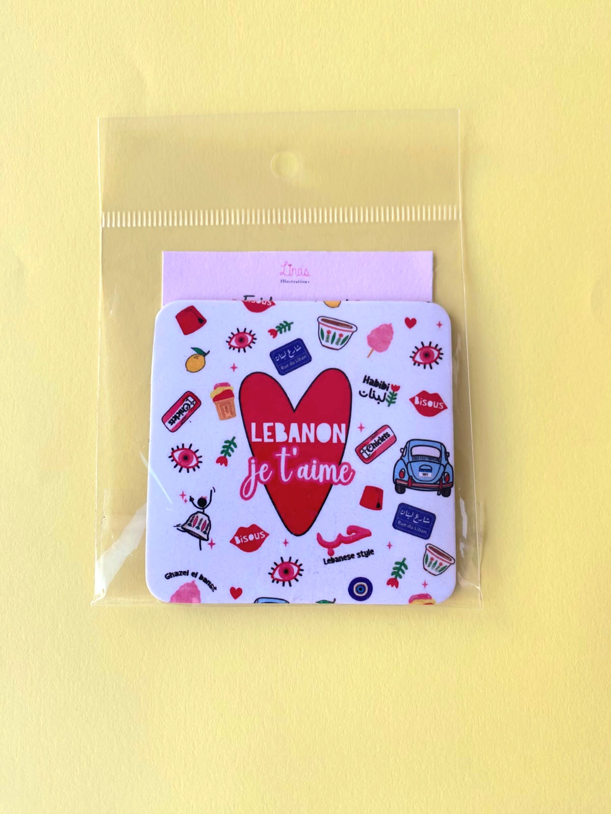 "Lebanon, je t'aime" Fridge magnet